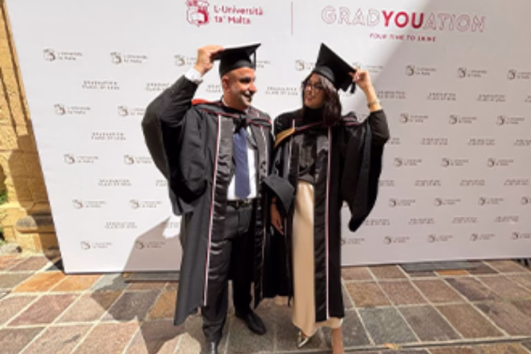 father and daughter graduation